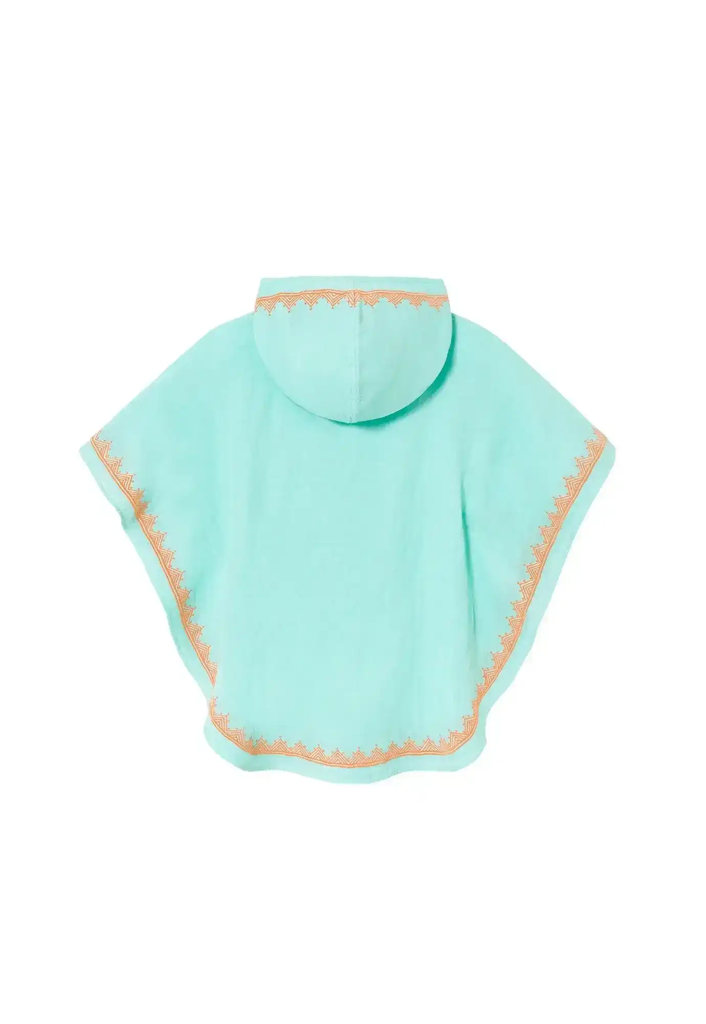 Caftan à capuche garçon, aqua  | HOODIE - Image 3