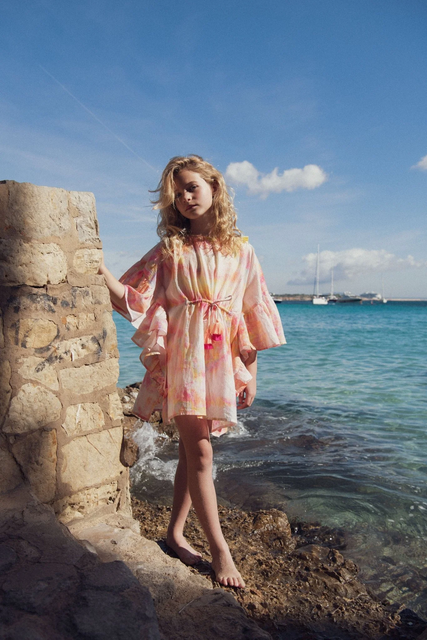 Caftan fille, imprimé rose | DAIQUIRI CAFTAN - Image 3