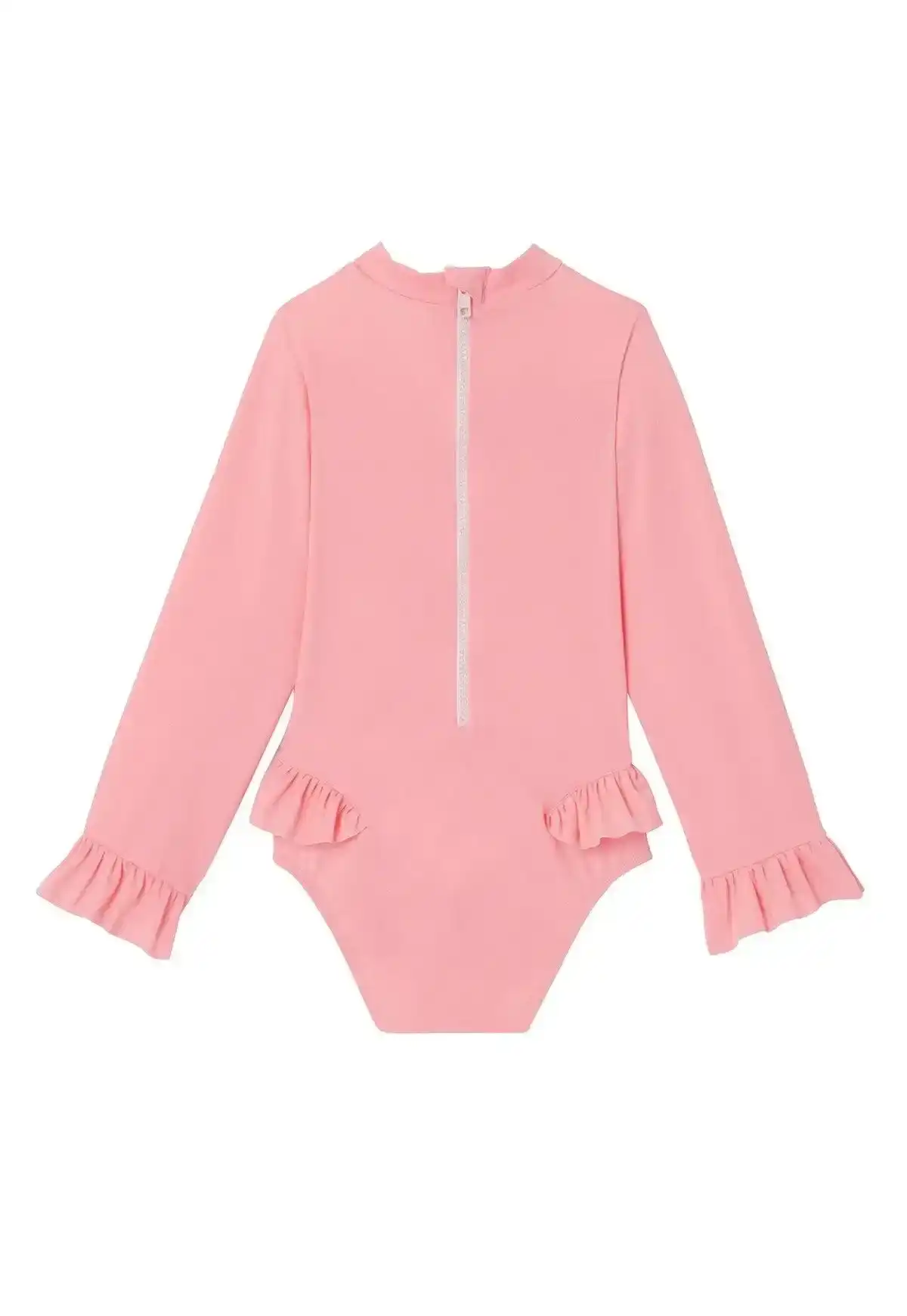 Maillot bébé fille Anti-UV, manches longues rose fluo| BORA BORA BEBE - Image 5