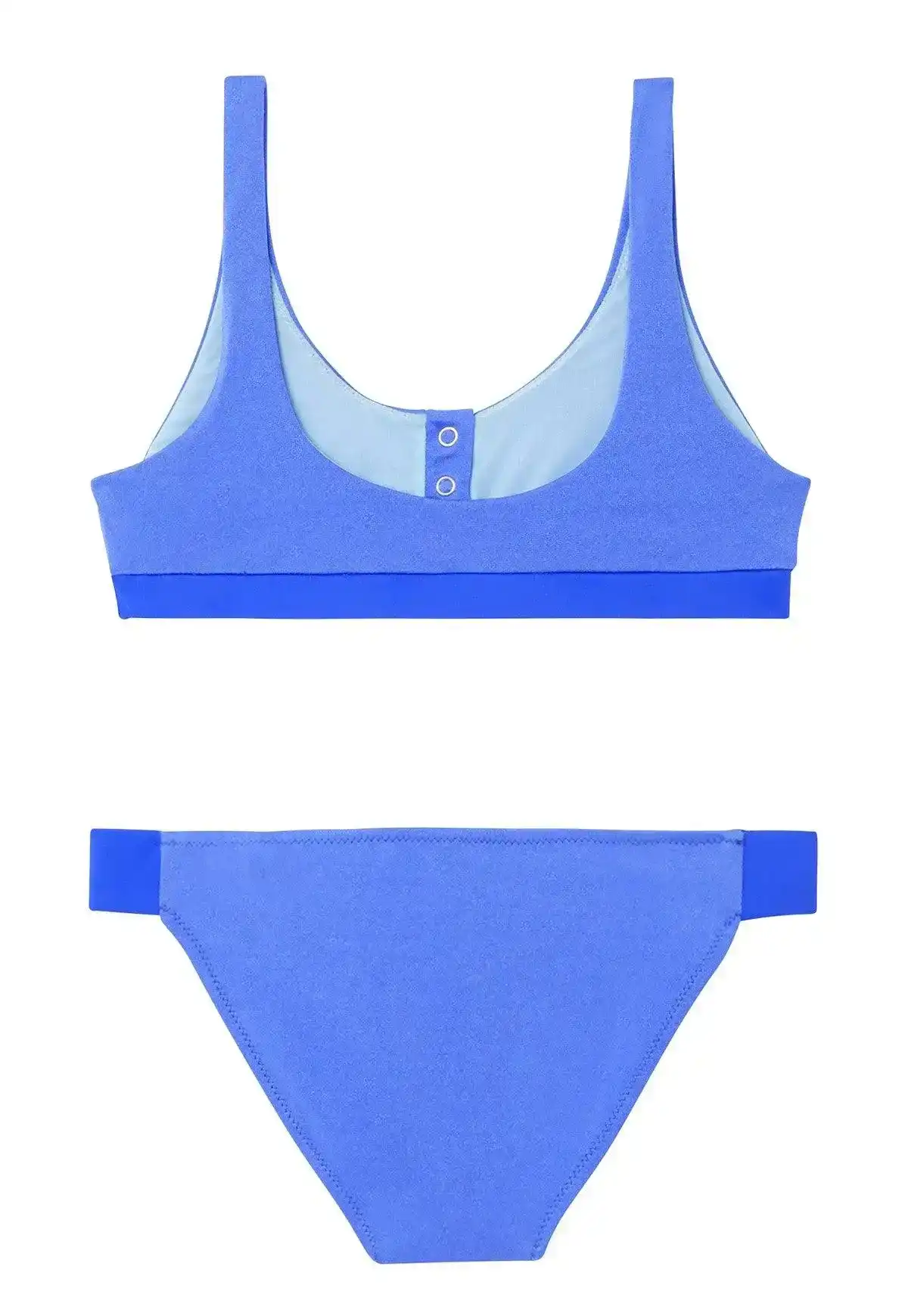 Maillot de bain deux pièces fille anti-uv bleu outremer  | ACAPULCO - Image 5
