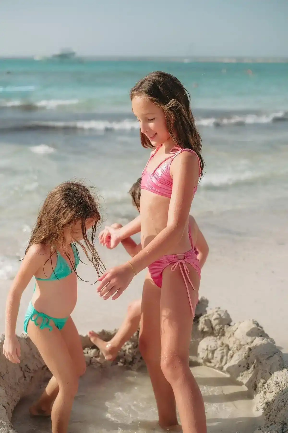 Maillot de bain deux pièces fille, irisé rose | SORBET 2P - Image 5