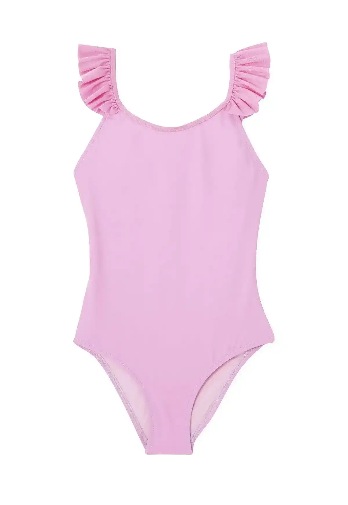 Maillot de bain une pièce fille à volants lilas, UPF50+| BORA BORA 1P - Image 2