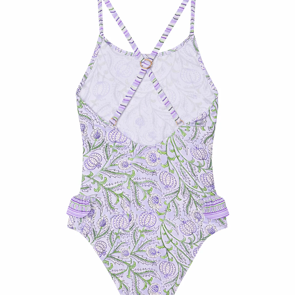 Maillot de bain une pièce fille, violet | POPPY 1P - Image 4