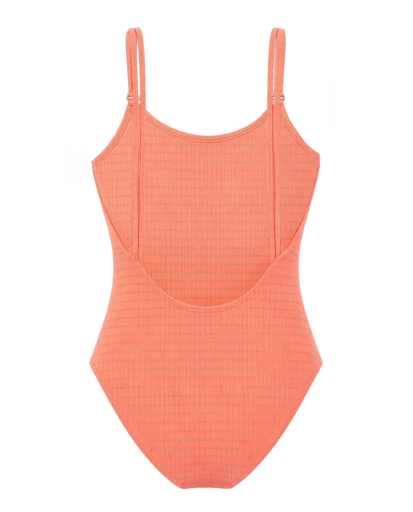 Maillot de bain une pièce fille, corail | CALYPSO 1P - Image 3