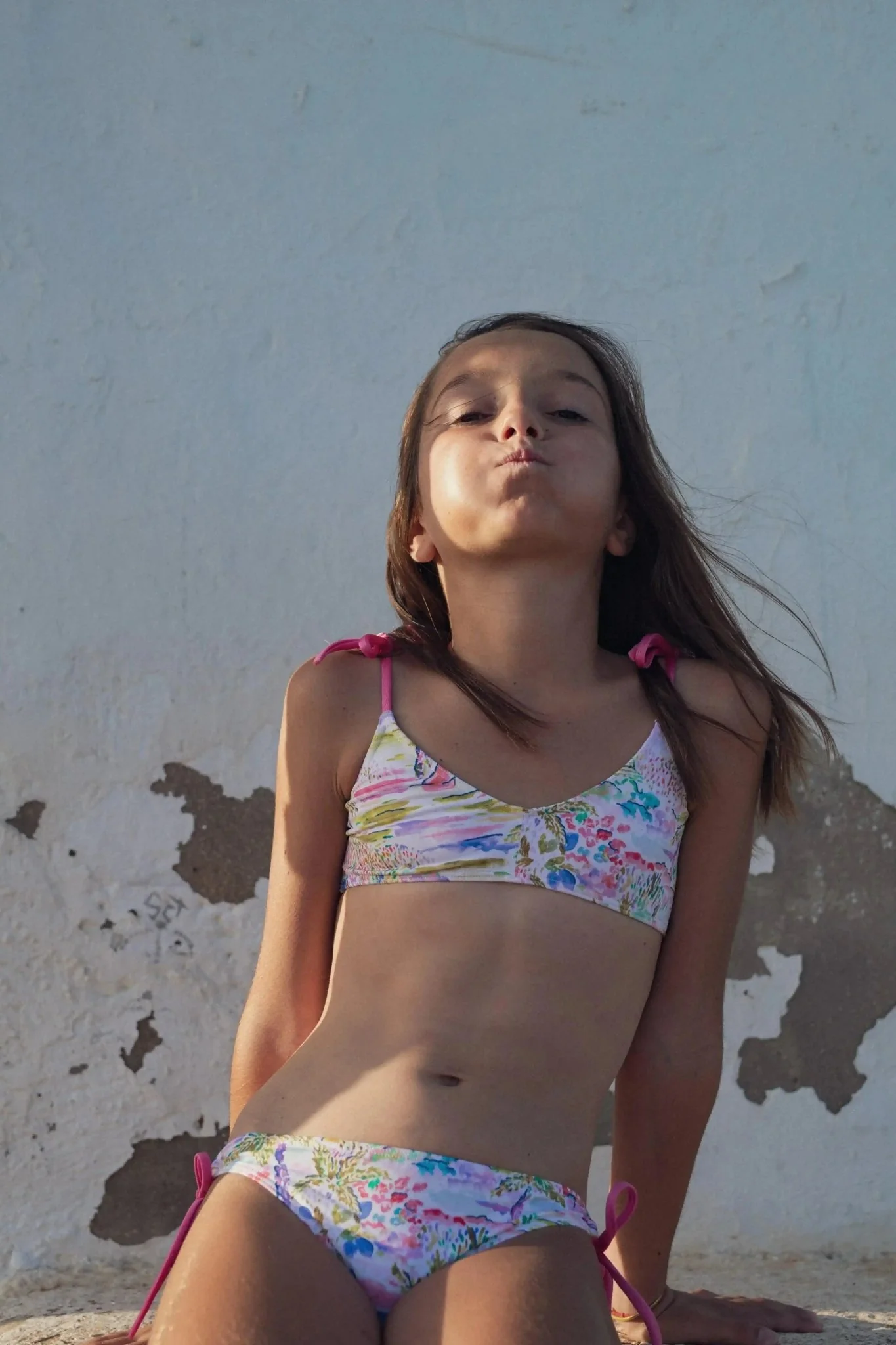 Maillot de bain deux pièces fille, rose| GIGI 2P - Image 3