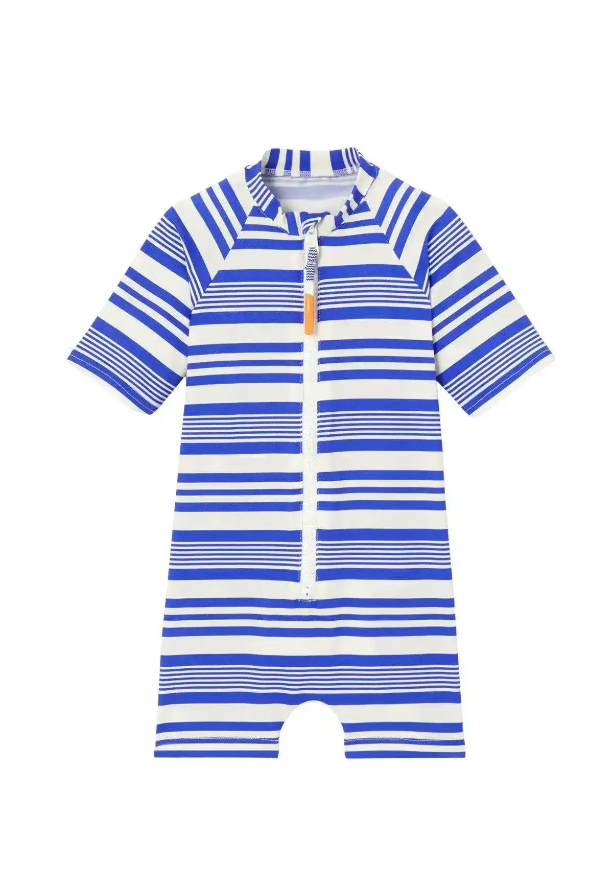 Combinaison manche courte garçon anti UV, rayée bleue | COMBI MALO - Image 2
