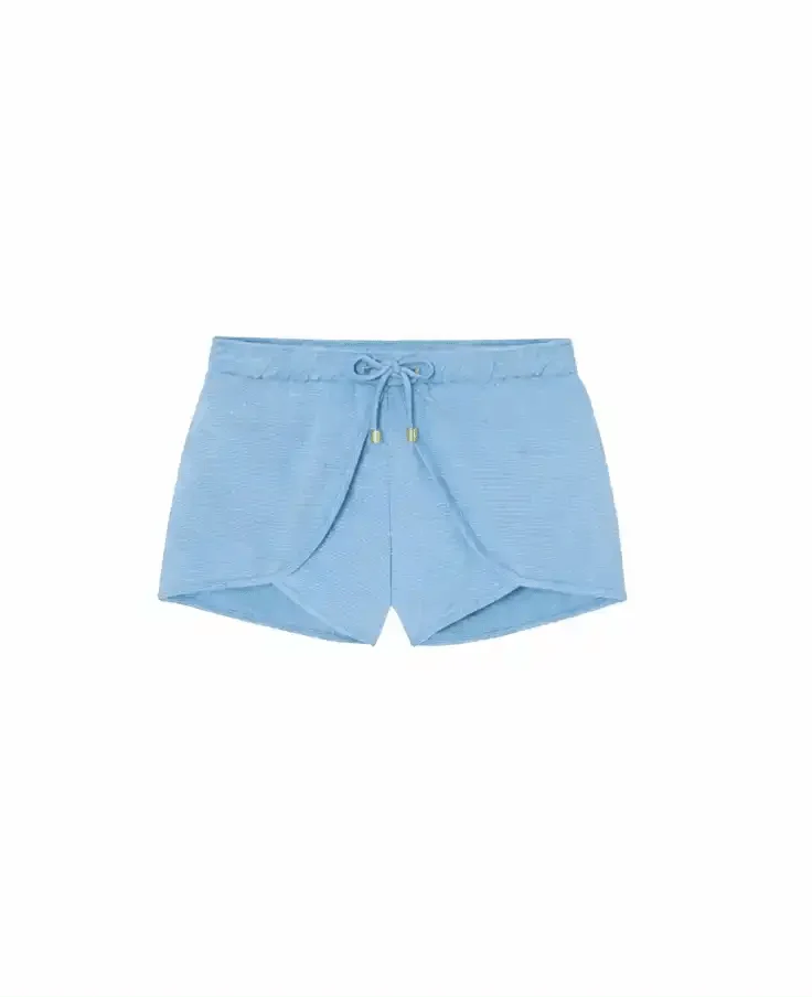 Short de bain fille, bleu ciel/or | SHORT BAHAMAS - Image 2