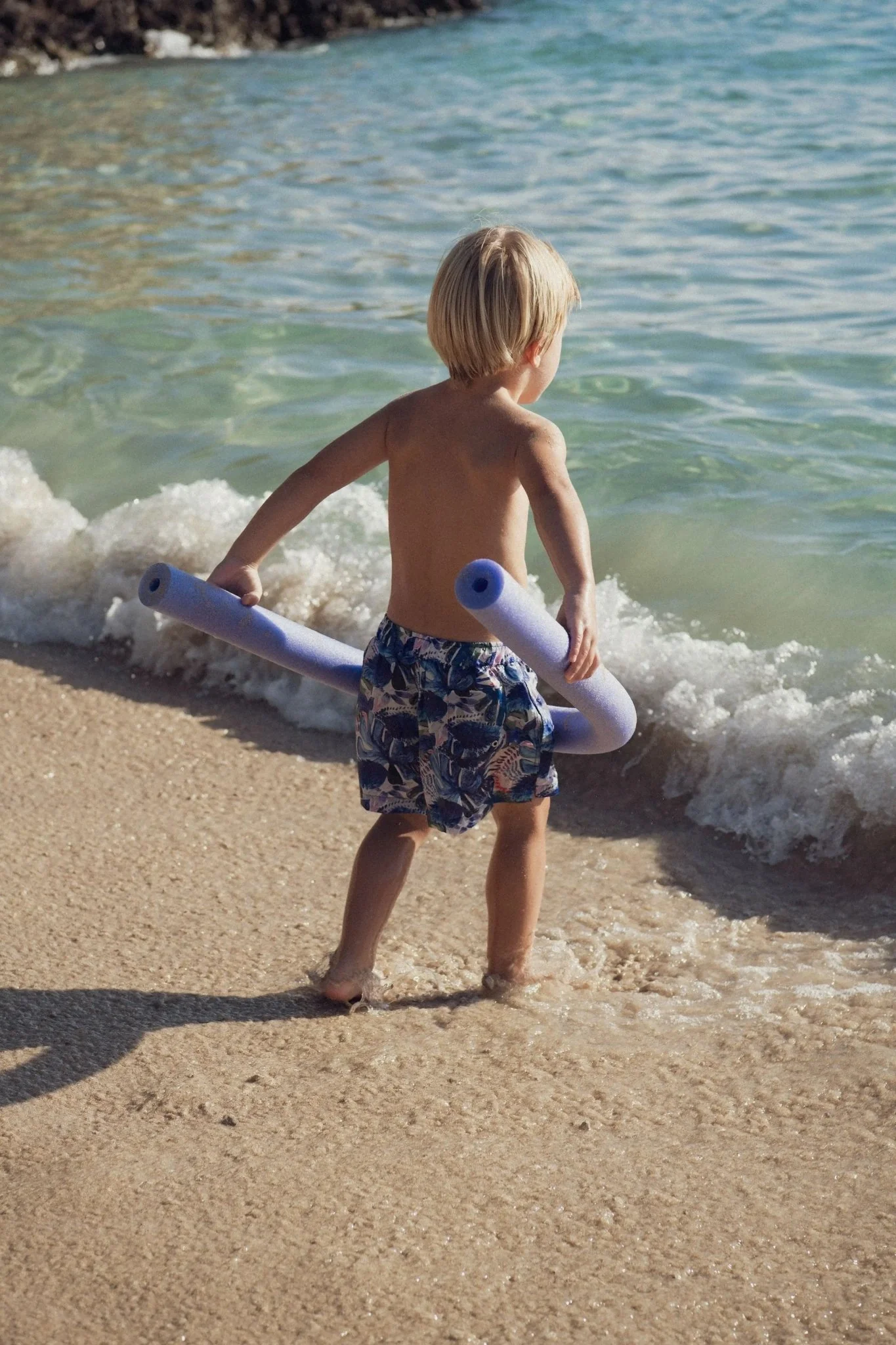 Short de bain garçon, bleu | EXOTIC - Image 3