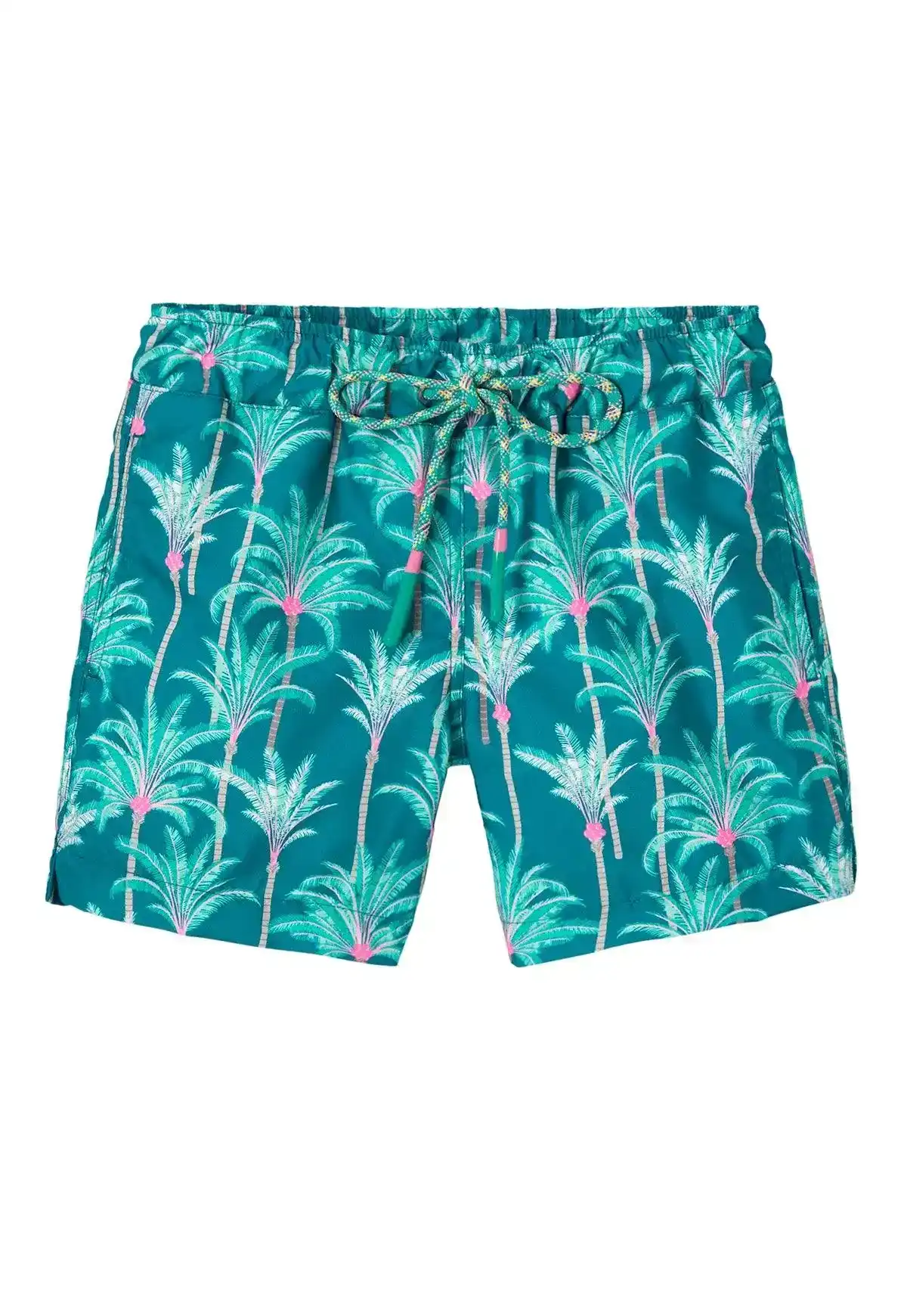 Short de bain garçon, vert PALM - Image 2